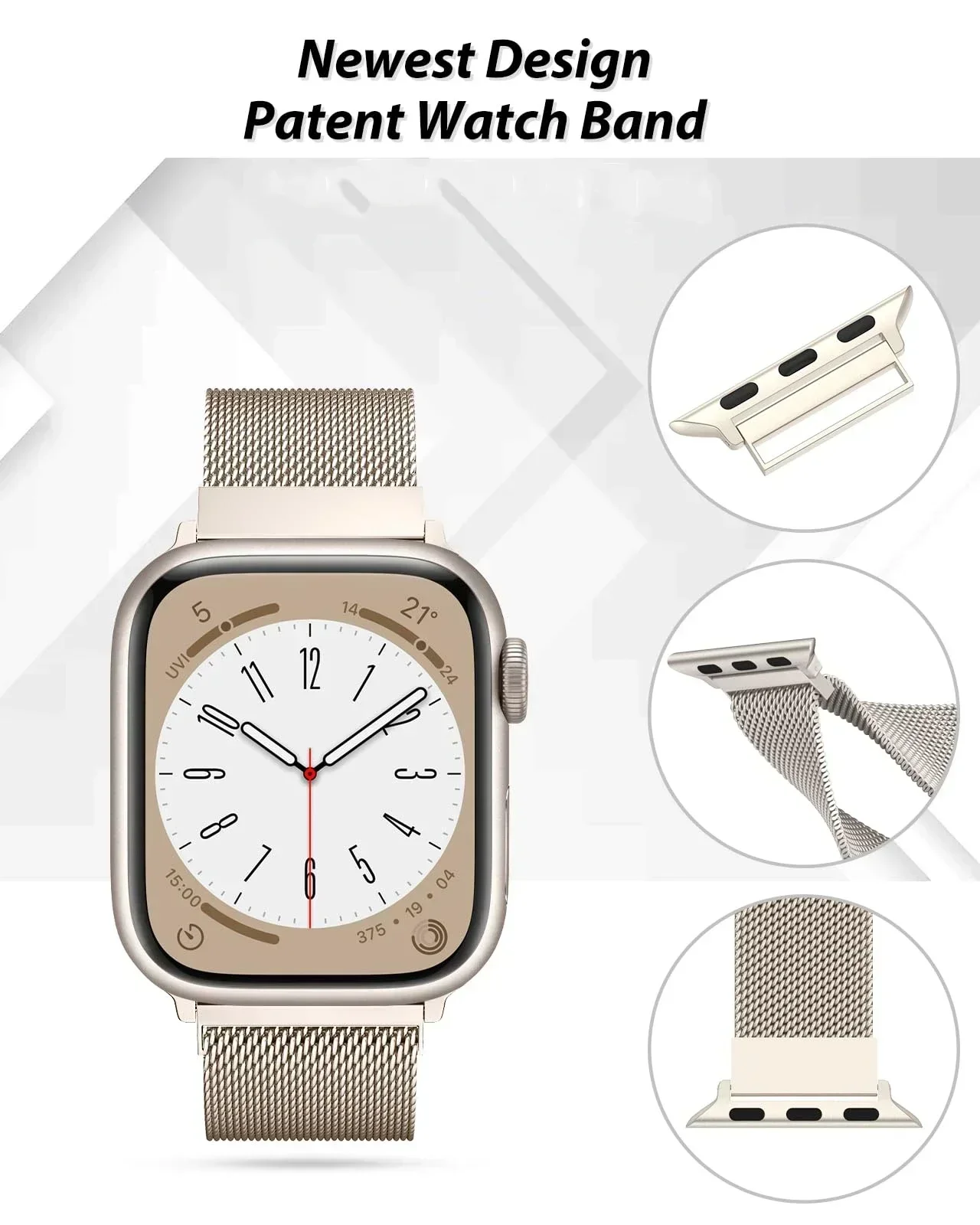 Metal Milanese Strap for Apple - Milanese Loop Magnetic recension och pris