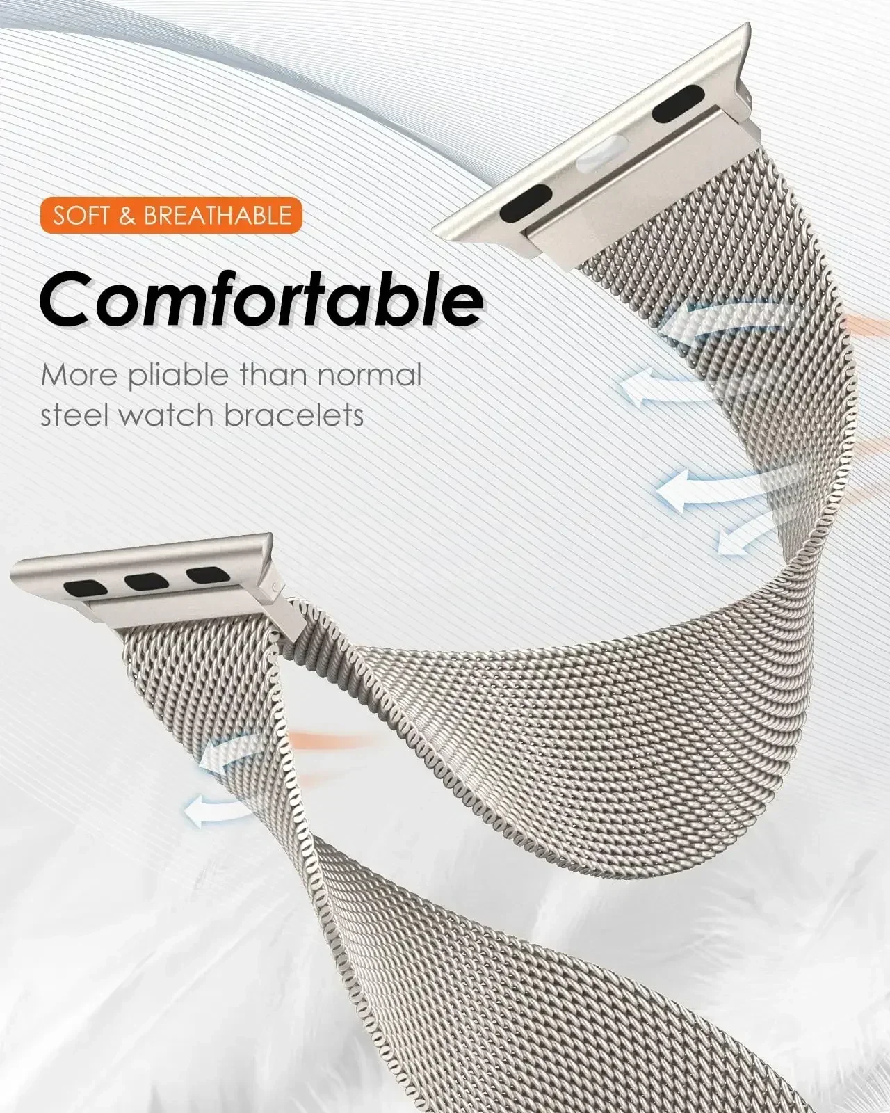 Metal Milanese Strap for Apple - Milanese Loop Magnetic recension och pris