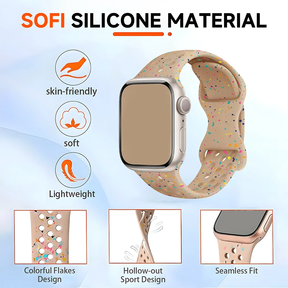 Sports Silicone Strap for Appl - Milanese Loop Magnetic recension och pris