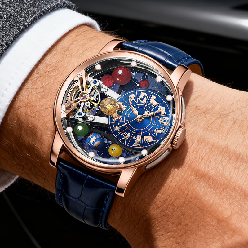 Starry Sky Watch Men's Skeleto - Omega Watch Constellation recension och pris